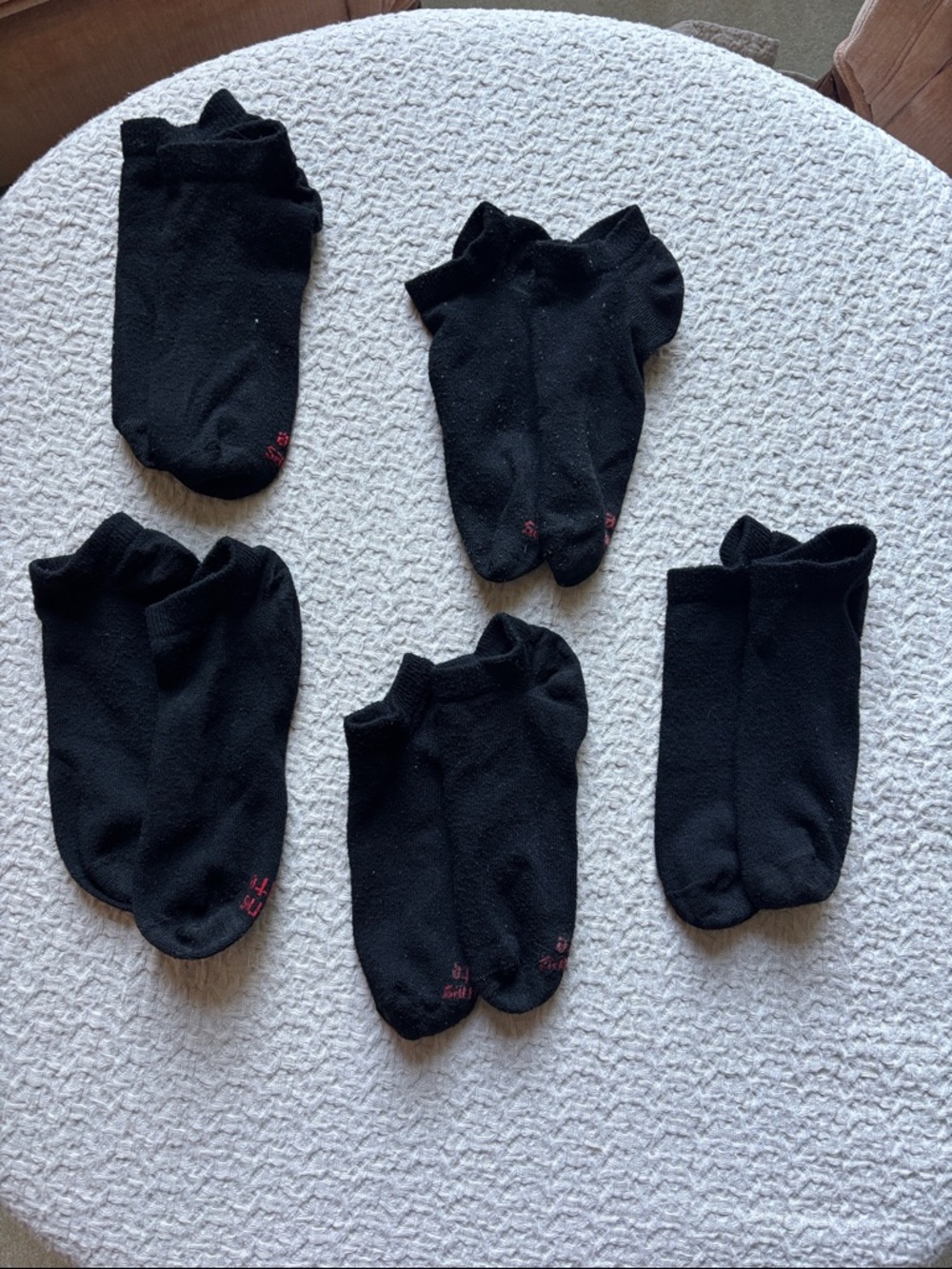 Hanes Women's Black Low-Cut Athletic Socks - Pack of 5